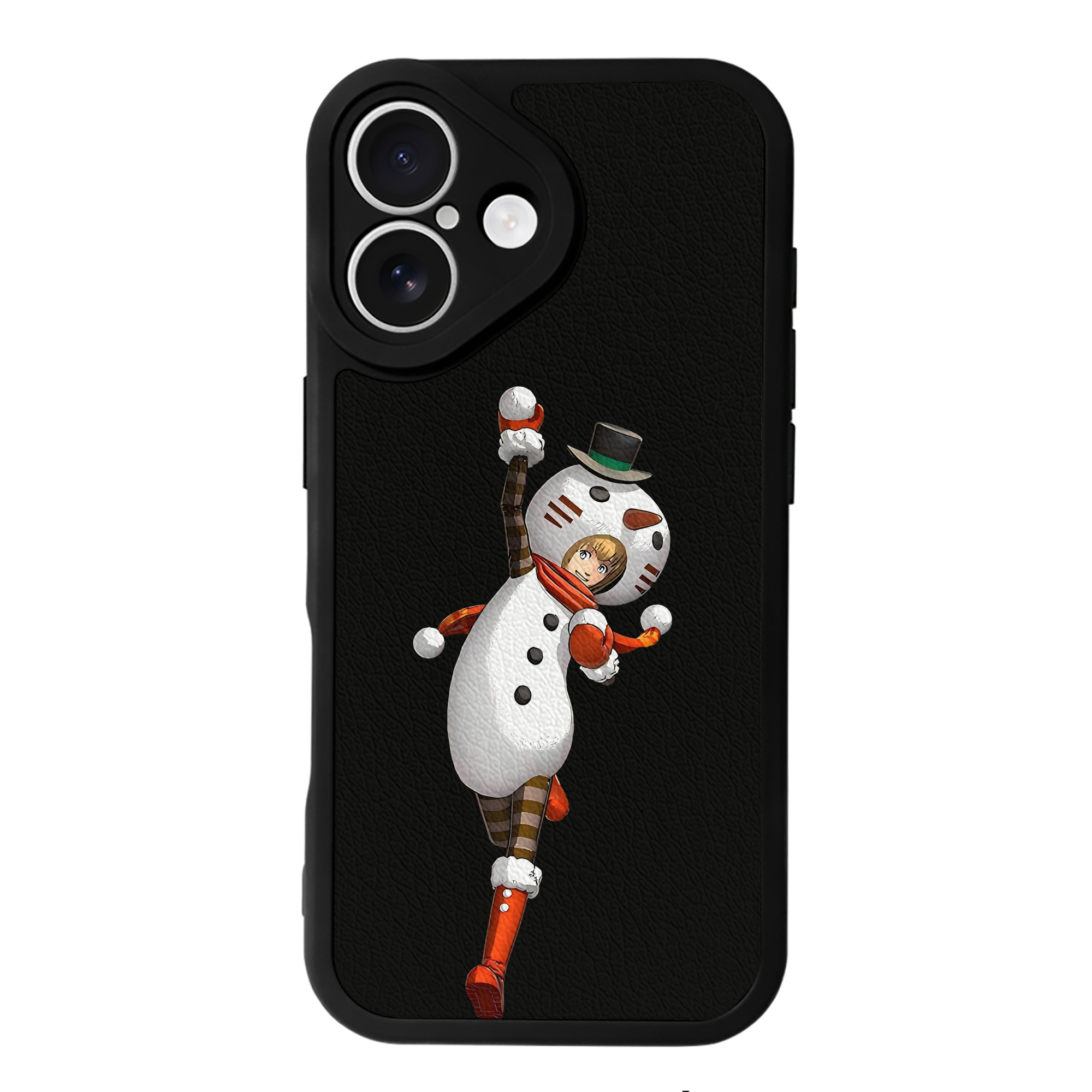 （画像用） 進撃の巨人 アルミン·アルレルト Attack on Titan Armin Arlert 【iPhone 16シリーズ対応】シリコンスマホケース（レザー調） 材質：シリコン